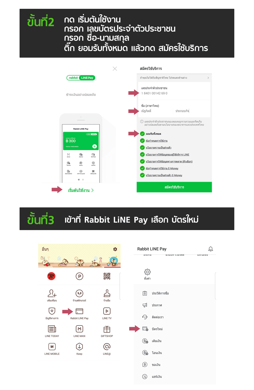 สมัครบัญชี Line Pay – Mixer Arts Studio